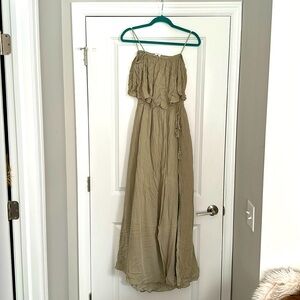 NWT never worn olive green maxi dress!